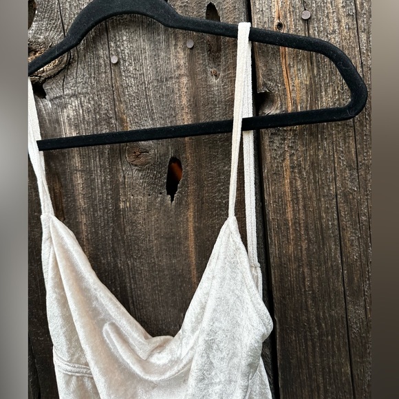 NWOT Intimately Free People All Night Velvet Tunic Tank Top Camisole Champagne - Picture 9 of 11